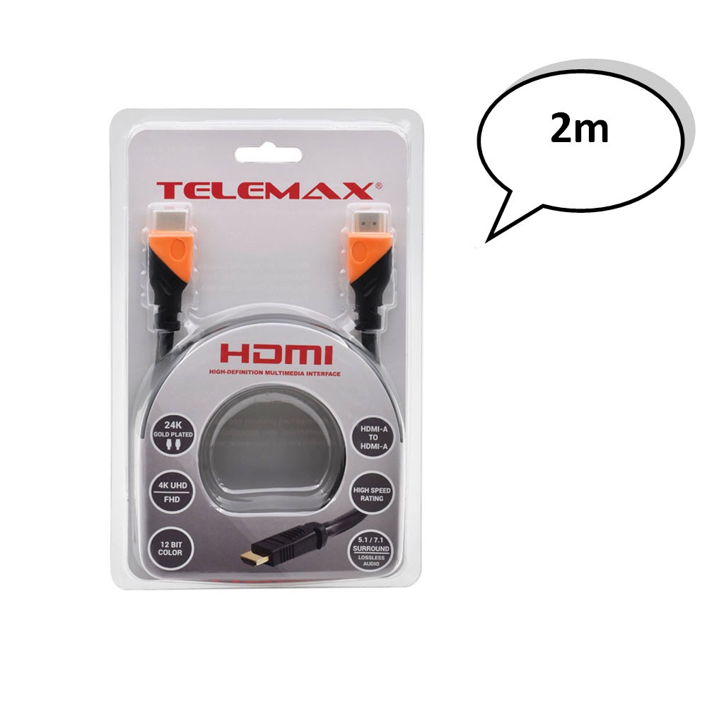 ΚΑΛΩΔΙΟ HDMI PRO High Speed 2.0M sp-h20-20 TELEMAX - Image 2