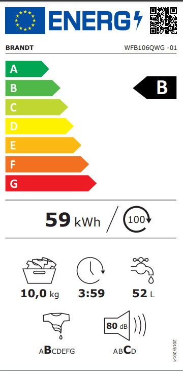 ΠΛΥΝΤΗΡΙΟ ΡΟΥΧΩΝ FL WFB106QWG BRANDT - Image 4
