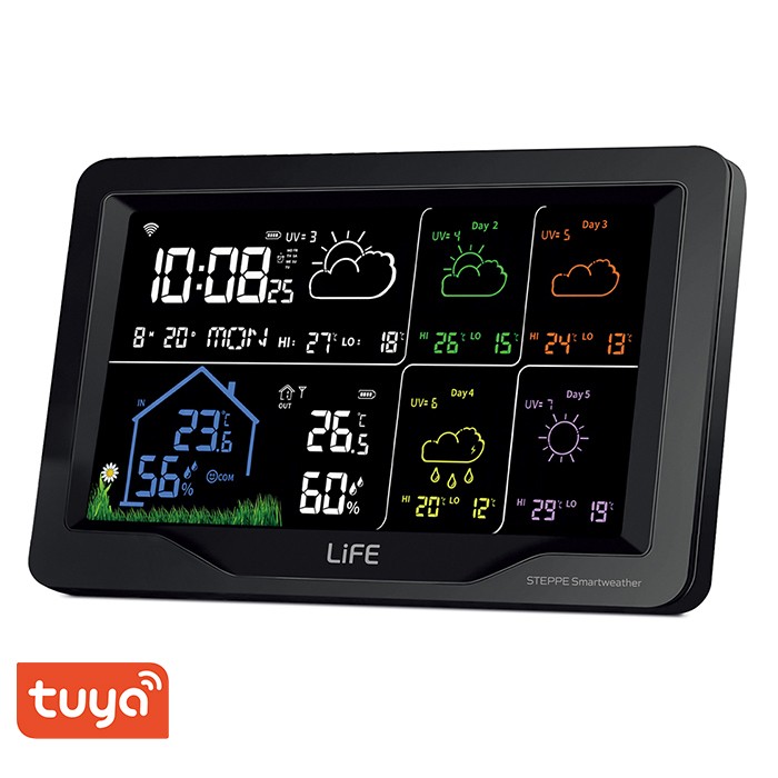 ΜΕΤΕΩΡΟΛΟΓΙΚΟΣ ΣΤΑΘΜΟΣ STEPPE SMARTWEATHER TUYA LIFE - Image 2