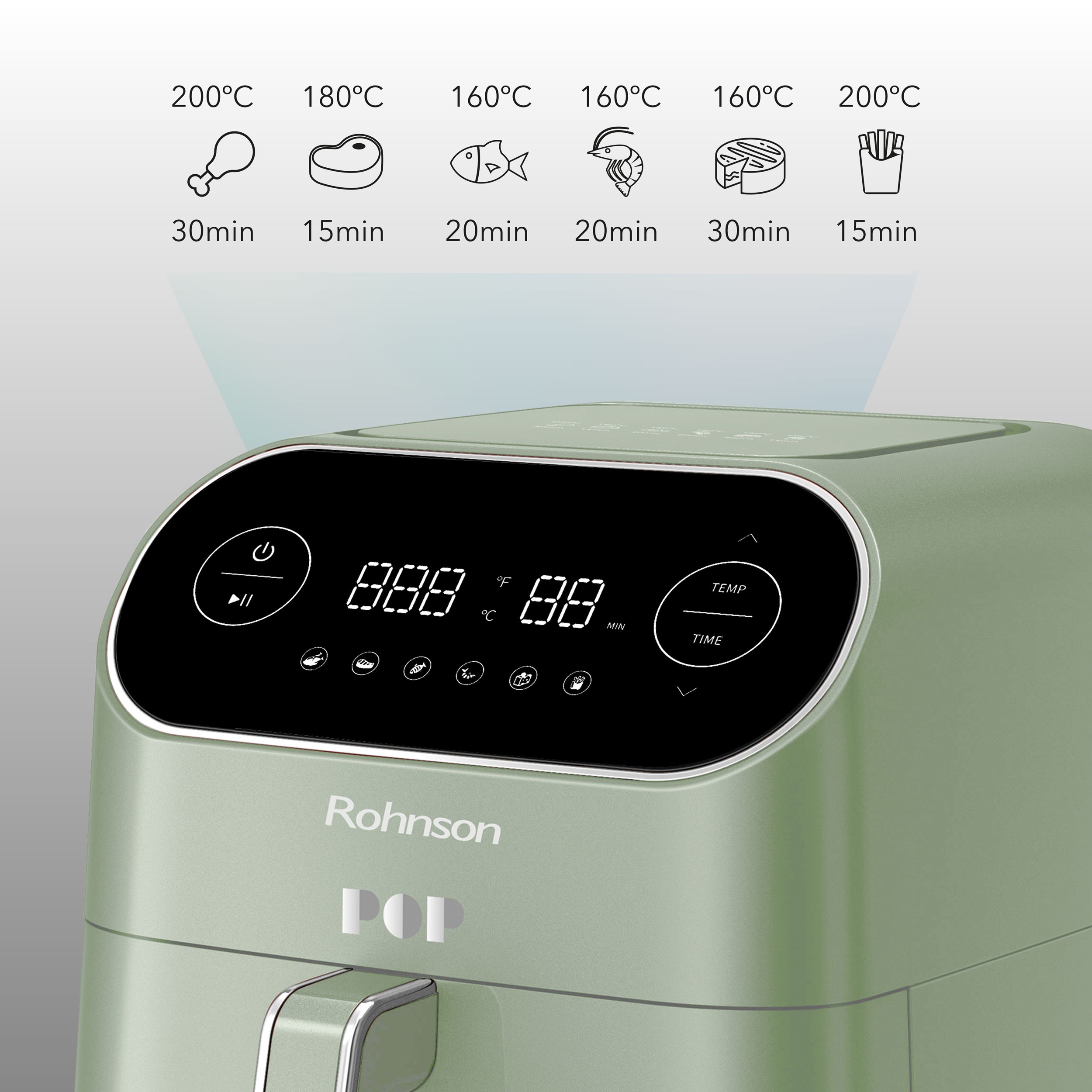ΦΡΙΤΕΖΑ AIR FRYER R-2859G ROHNSON - Image 6