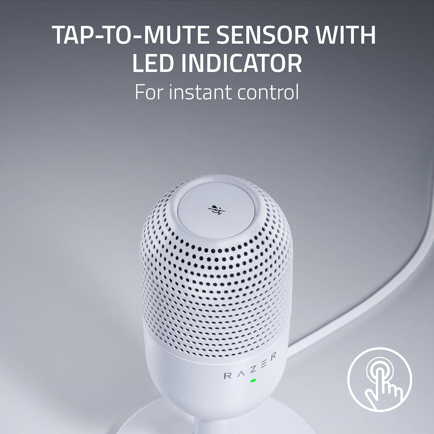 MICROPHONE SEIREN V3 MINI USB CONDENSER WHITE RAZER - Image 3