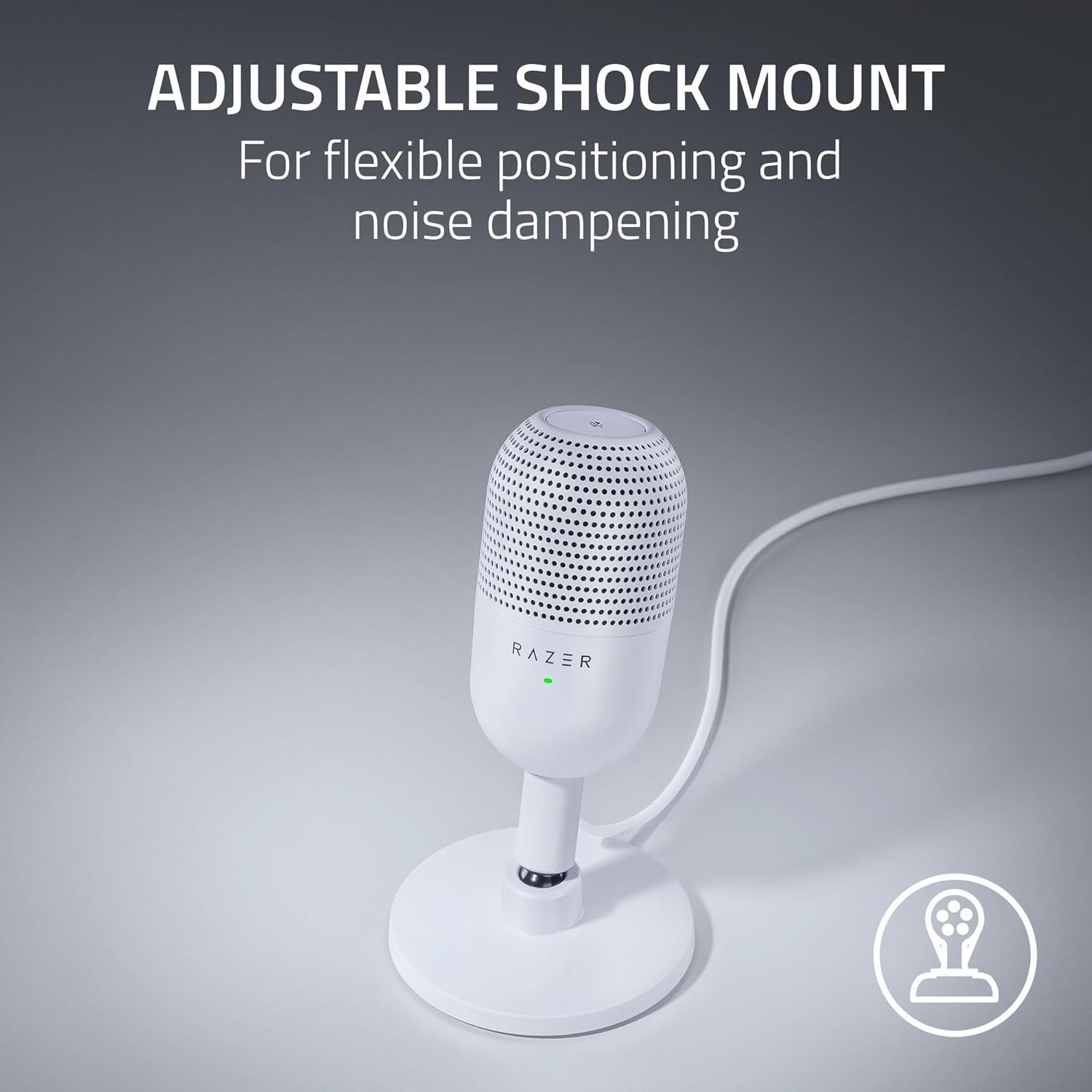 MICROPHONE SEIREN V3 MINI USB CONDENSER WHITE RAZER - Image 4