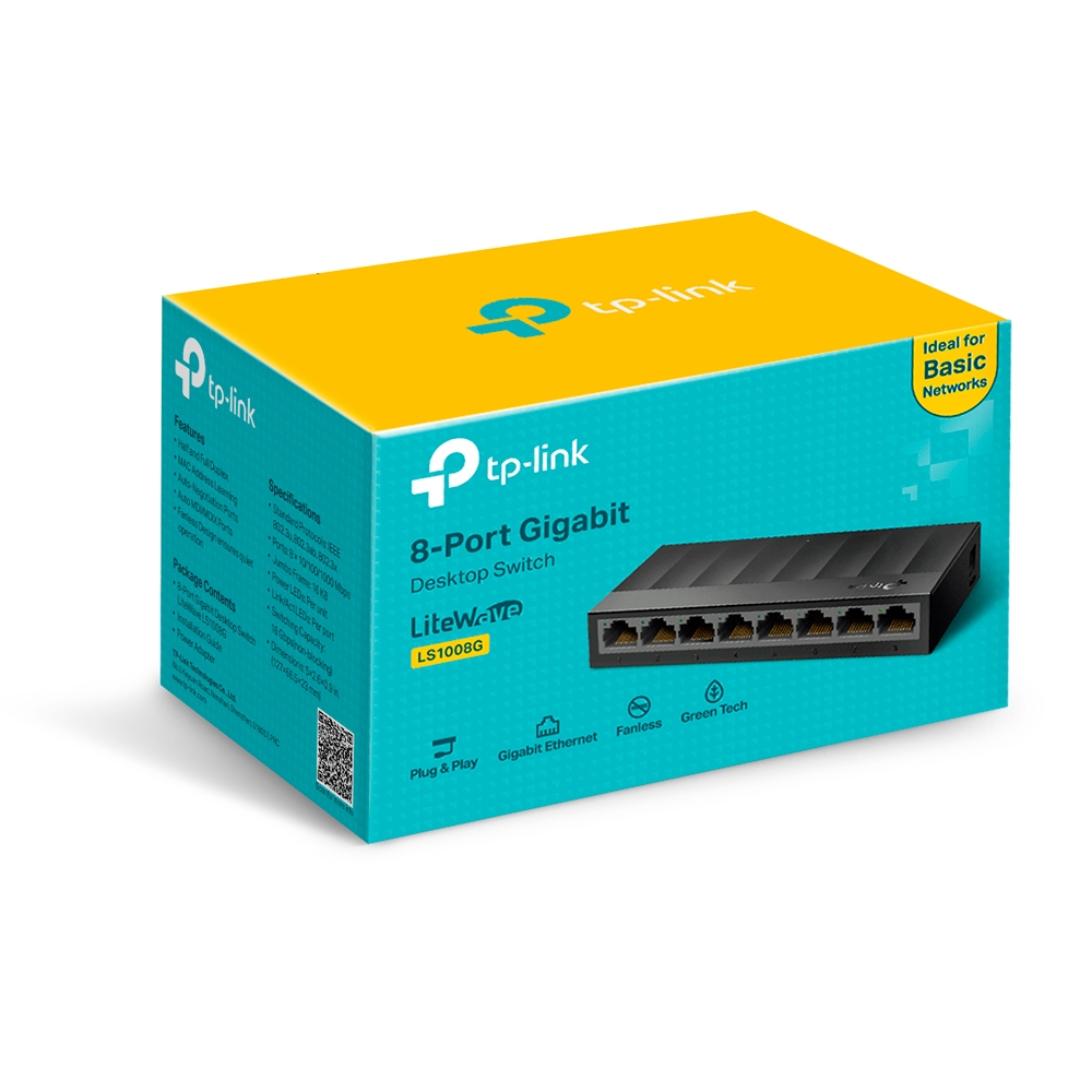 SWITCH DESKTOP LS1008G V4 8 PORTS GIGABIT PL TP-LINK - Image 4