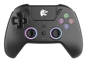 GAMEPAD BLUETOOTH ΓΙΑ PS4, PC, IOS, ANDROID,SWITCH RR-0023 ΜΑΥΡΟ ROAR