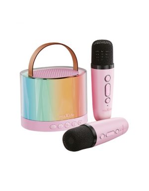 MXKS-200 MAXLIFE ΡΟΖ BLUETOOTH KARAOKE SPEAKER