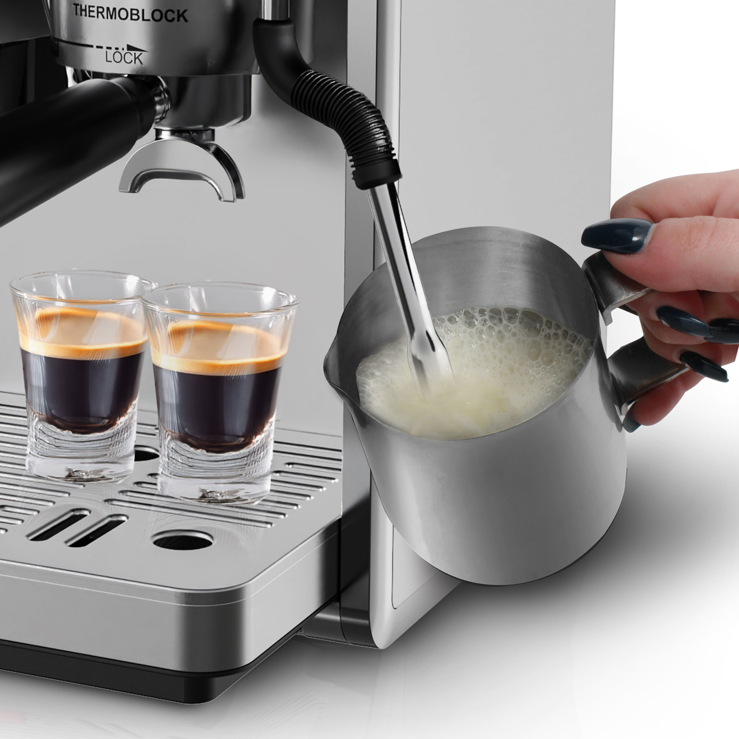ΚΑΦΕΤΙΕΡΑ ESPRESSO MOD R-98200 ΜΕ ΜΥΛΟ ΑΛΕΣΗΣ ROHNSON - Image 5
